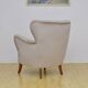 Swedish Velvet Wingback Armchair, 1950s
