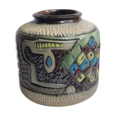 Vase en céramique émaillée 1930 signé Losson