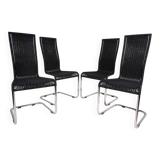 Set of 4 B 25 Tecta Cantilever Chairs by Axel Bruchhäuser, 1980