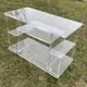 Vintage 1970s Plexiglas rolling serving table
