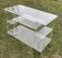 Vintage 1970s Plexiglas rolling serving table