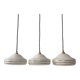 Lot 3 old glass suspensions from vintage clichy