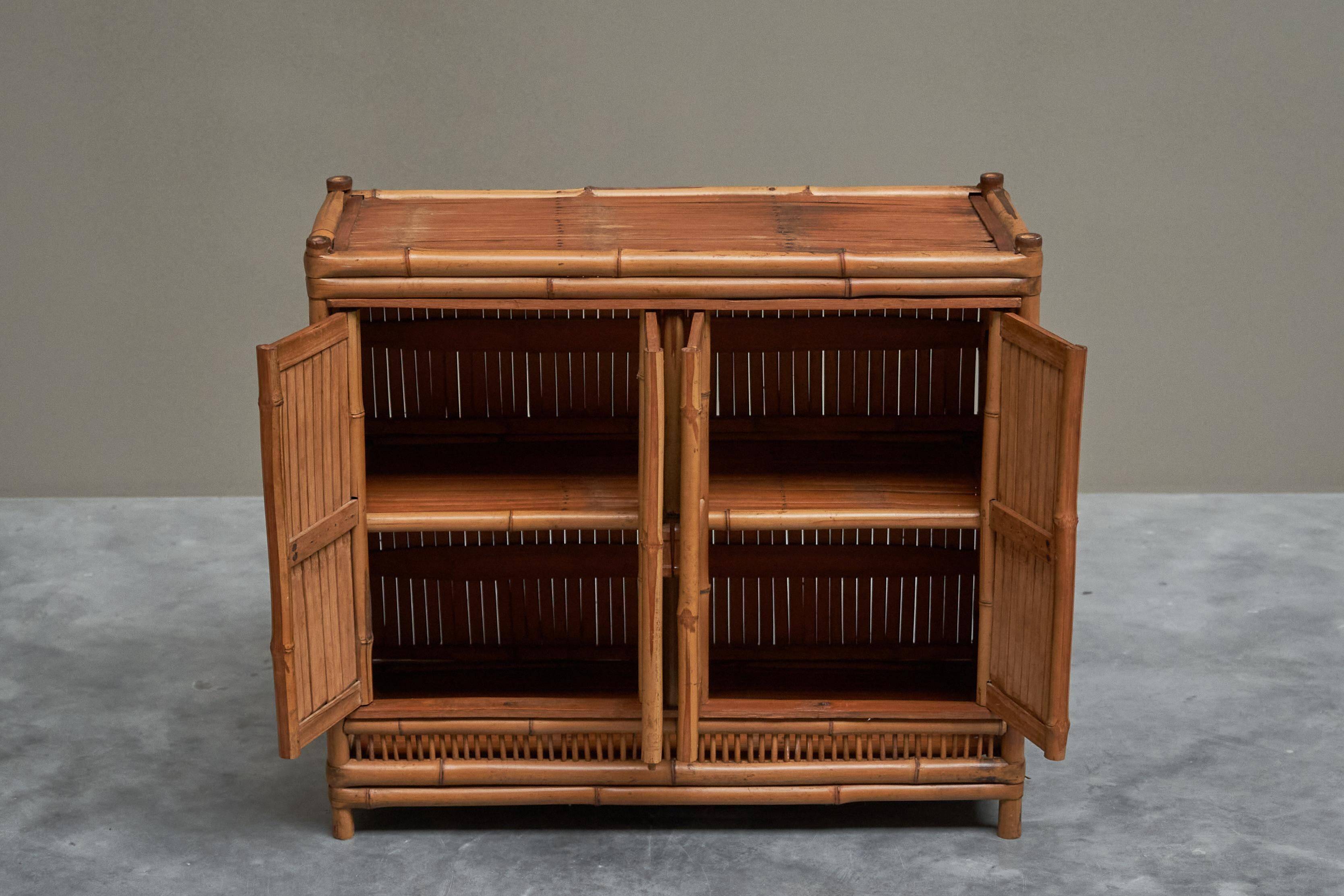 Mid-Century Bamboo Wardrobe from the 1960s