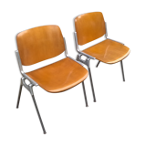 Paire de chaises Giancarlo Piretti 1970