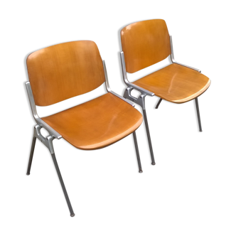 Paire de chaises Giancarlo Piretti 1970