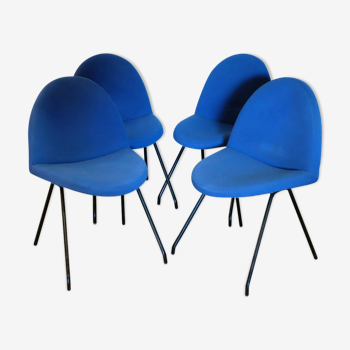 Set of 4 chairs 'Language' model 771 Joseph André Motte of the 1950s