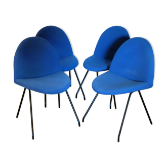 Set of 4 chairs 'Language' model 771 Joseph André Motte of the 1950s