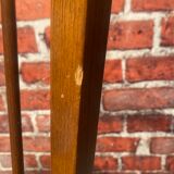 Set of 4 varnished wood bistro chairs