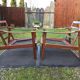 Vintage Scandinavian teak armchairs