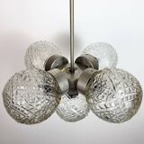 Vintage Cut Glass Chandelier from Kamenický Šenov, 1960s