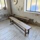 Set of two rustic oak farm benches 2m