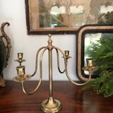 Scandinavian brass chandelier
