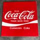Wall plate metal pub vintage coca-cola drink deco red / white