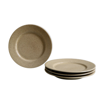 Tulowice ceramic speckled dessert plates