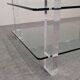 Glass and lucite coffee table by Karl Springer, USA circa 1980.