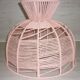 Pink cotton yarn lampshade