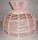 Pink cotton yarn lampshade