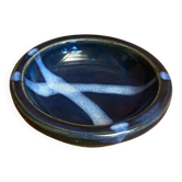 Antique Taizé Ashtray by Daniel De Montmollin, Blue Ceramic, Desi Decor