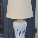 Lamp from the house Le Dauphin in ceramic and gilded brass