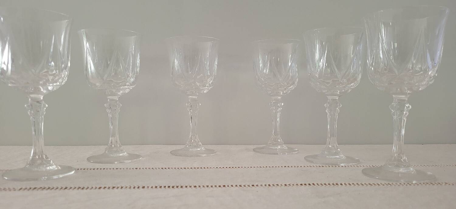 Crystal carved glasses