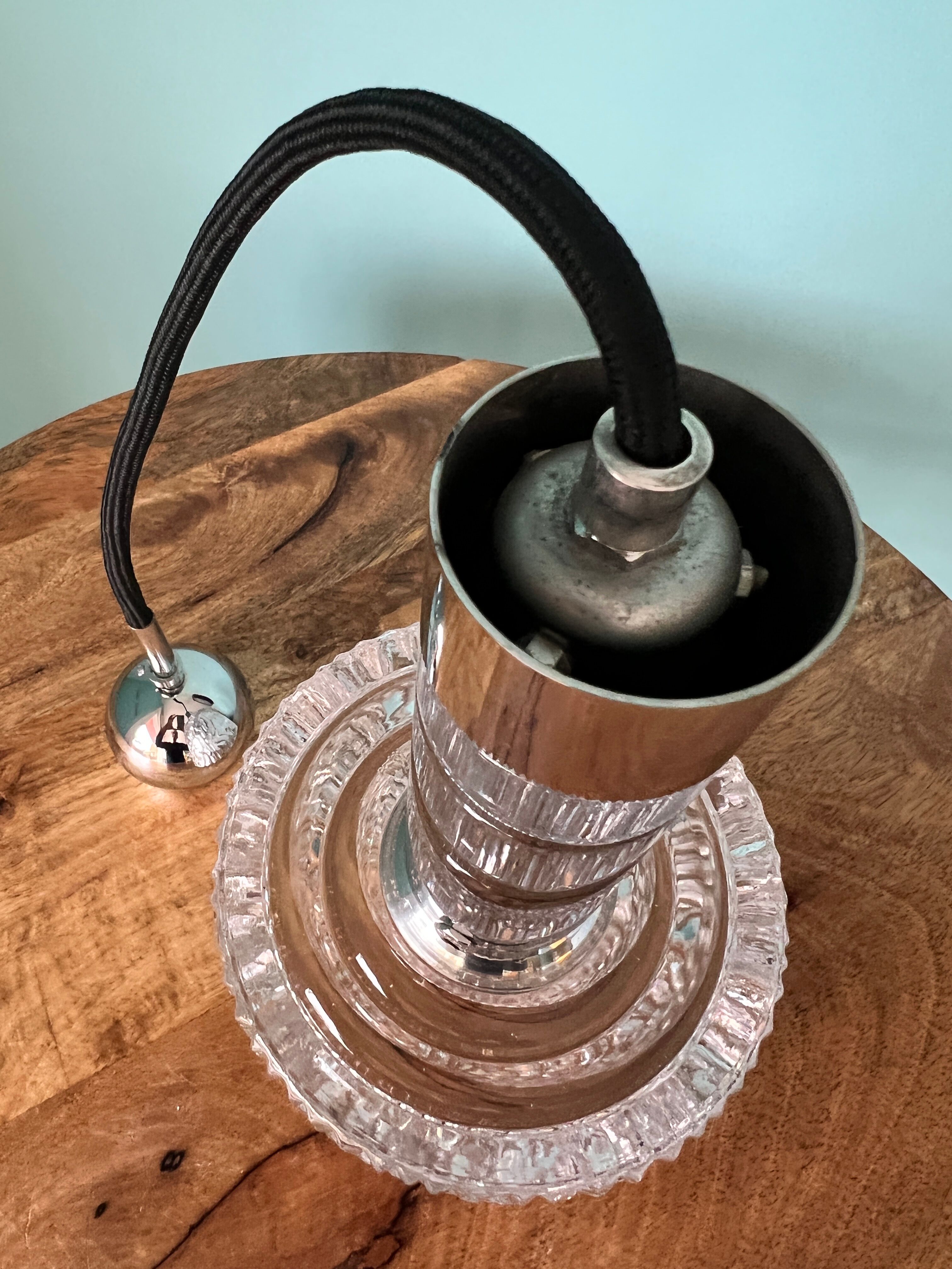 Art deco lamp / Mid century modern lamp / home decor from 1960s / ceiling pendant lamp shade