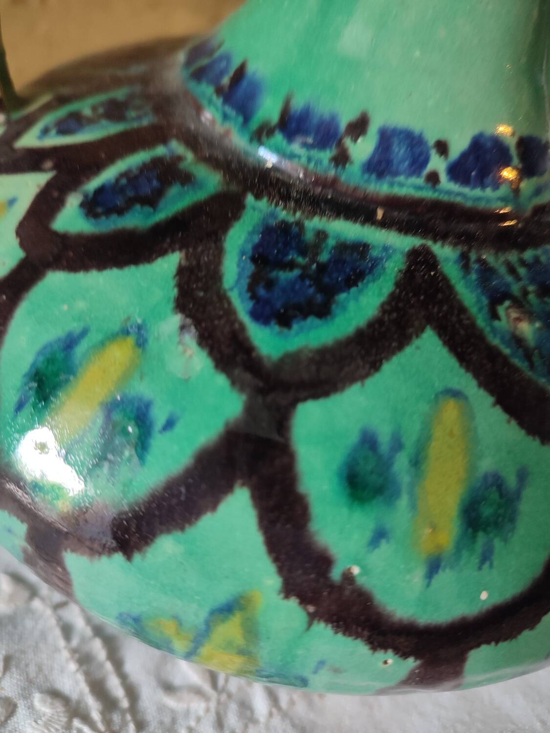 Vase with traditional ceramic handles North Africa