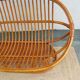 bamboo wood, rattan, vintage sofa