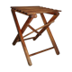 Folding wooden stool