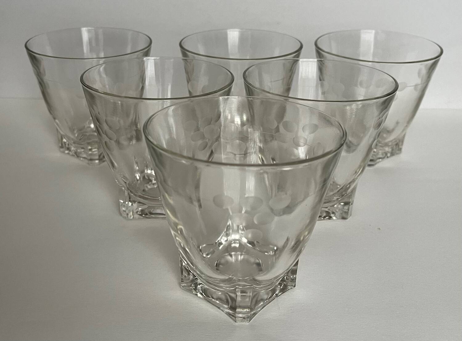 Set of 6 vintage glasses