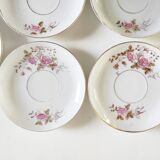 Porcelain coffee service for 8 people with bamboo handles.