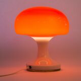 M2 red desk lamp and white Vintage OPP Jihlava