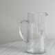 Engraved glass pitcher, wheat ears decoration