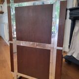 Art Deco style shelf in wood and stainless steel