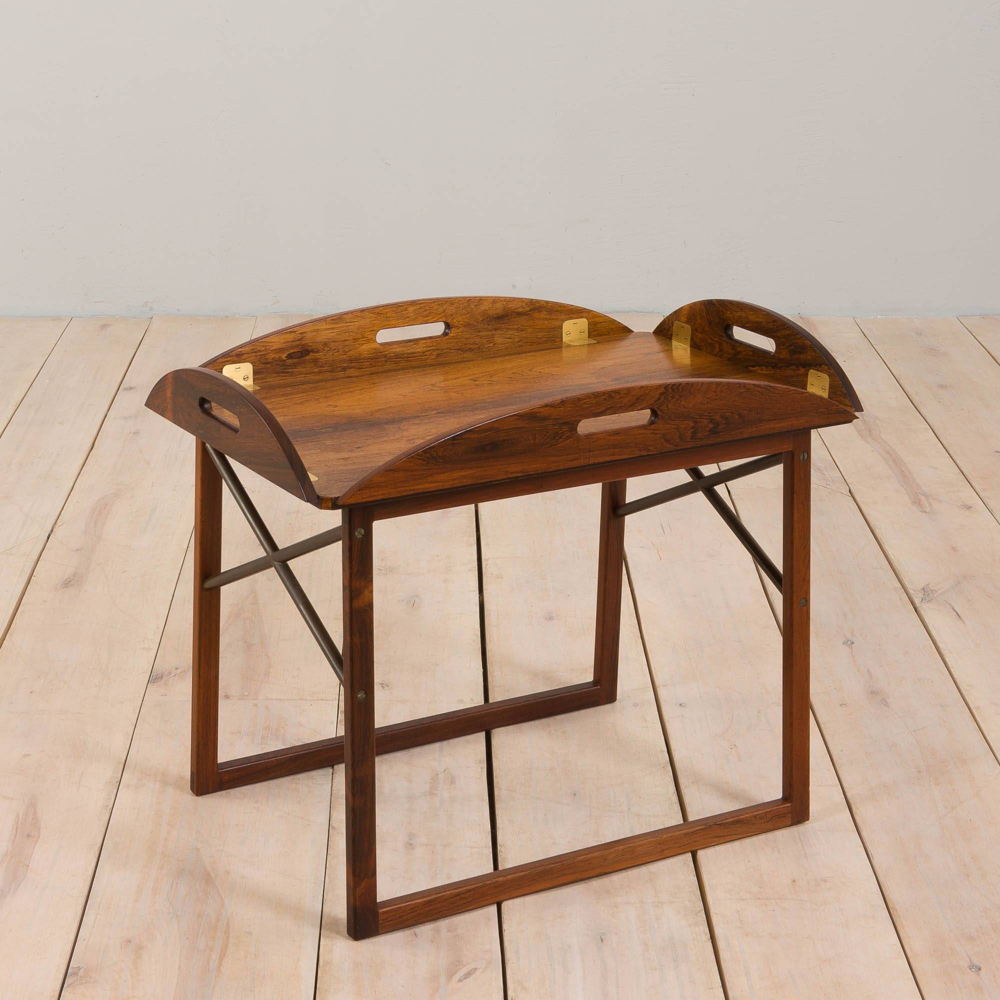 Vintage Rosewood Butler's Tray table by Svend Langkilde, Denmark, 1960s