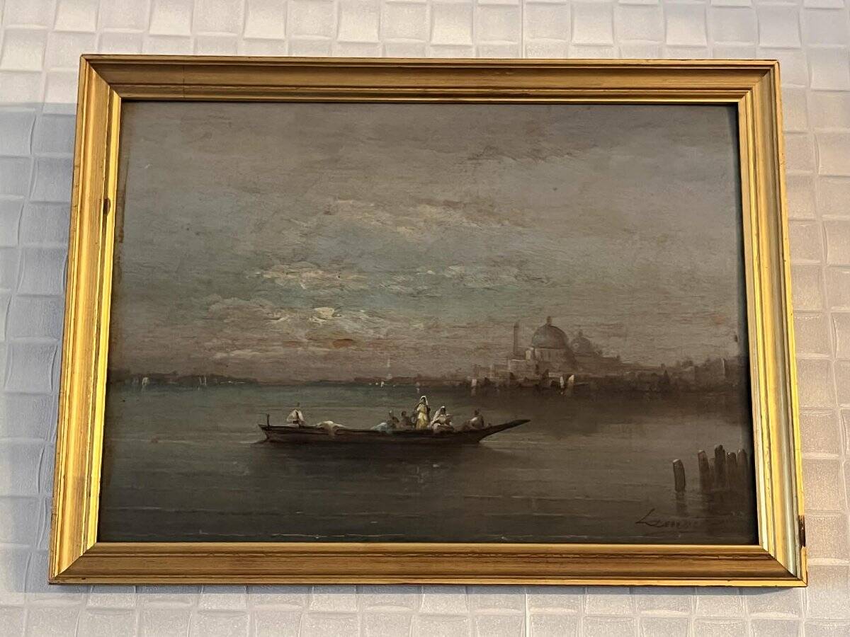 Lamois: oil on panel / view of Venice