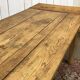 Extendable oak table from the 1930s with Gothic decoration.