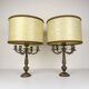 Lampes de table en bronze, Italie, années 1950, lot de 2
