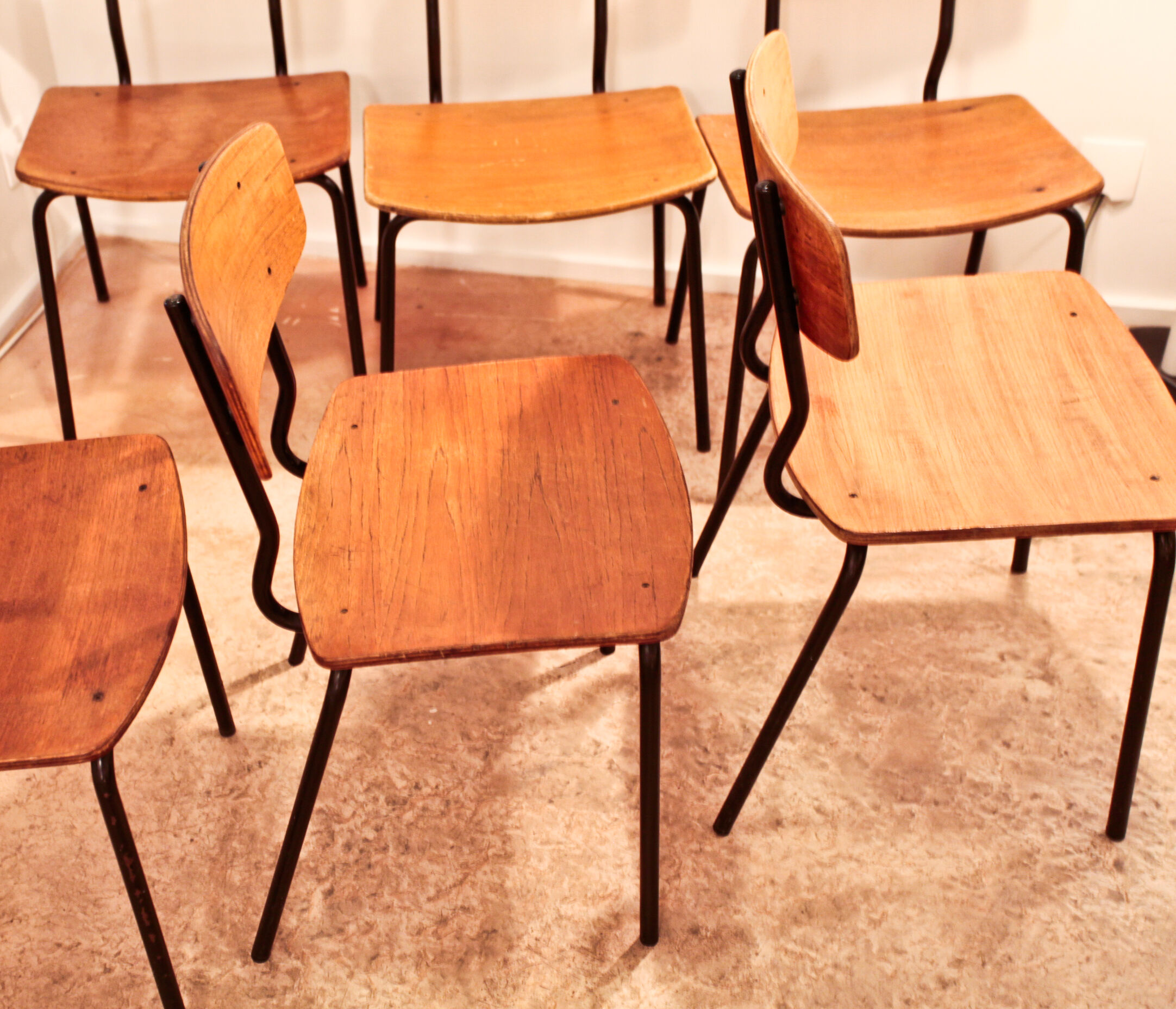 Série de 6 chaises danoises