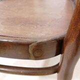 Banquette de bistrot Thonet en bois courbé XIXème siècle