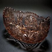 Vintage coupe in Depression Glass (Rosaline Glass)