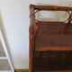 Retro-modernist - Sideboard-bookcase-2 doors-wood-rattan-cane-1960s
