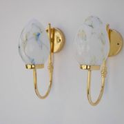 Vintage Scandinavian wall lights, 1980s, set of 2
