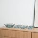 Ensemble de bols en verre, design italien, années 1970, fabriqué en Italie.