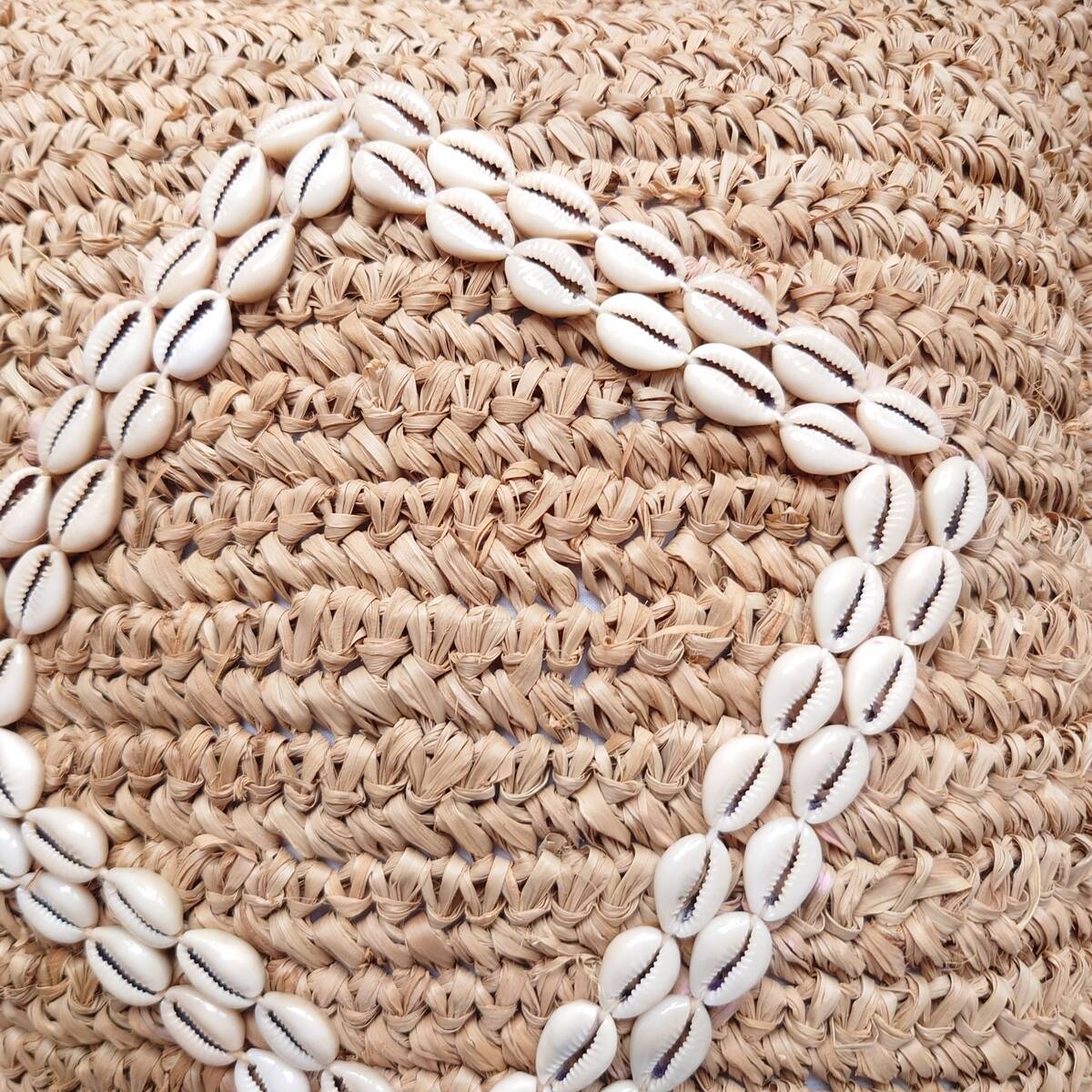 Housse de coussin Zara en raphia, 40x40