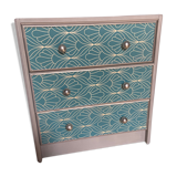 Wooden dresser three vintage drawers