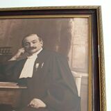 Large old photo portrait of a magistrate 1931