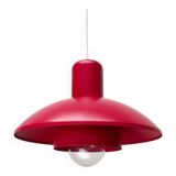 Red pendant lamp model 728 Danish mid-century by Horn, 1960s.