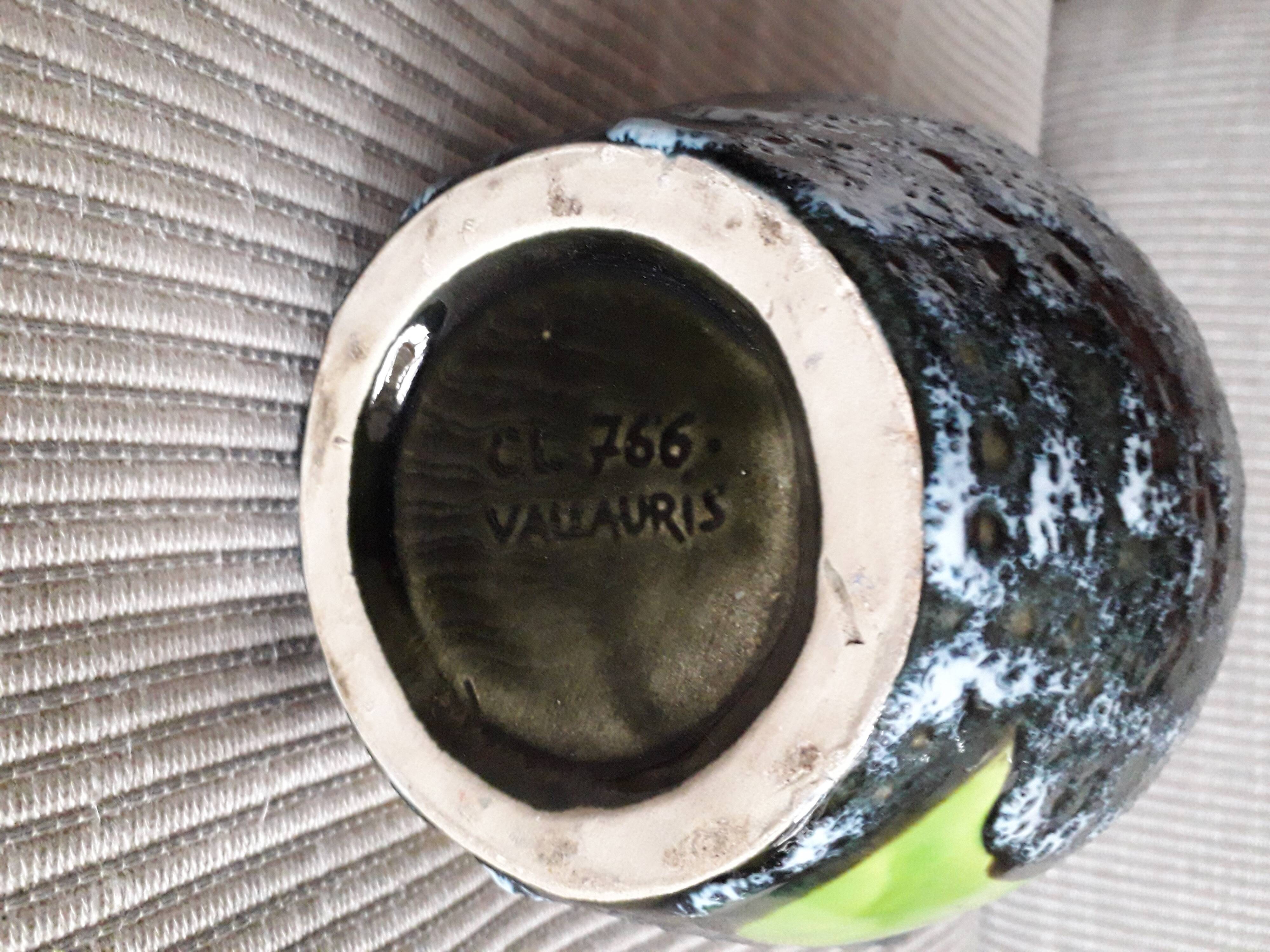 Very original Vallauris ceramic vase.