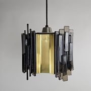 Claus Bolby pendant lamp brass and plastic