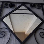 Wrought iron coat rack